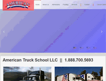 Tablet Screenshot of americantruckschools.com